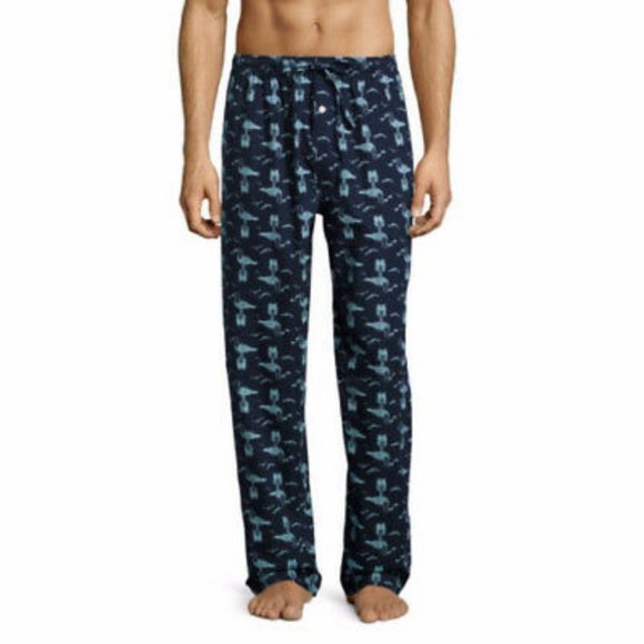 Mens Navy Seagull Regular Fit Sleep Pant Pajama - Picture 1 of 2